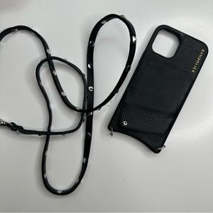 BANDOULIER • Silver Hardware “Sarah” iPhone 12 Pro Max